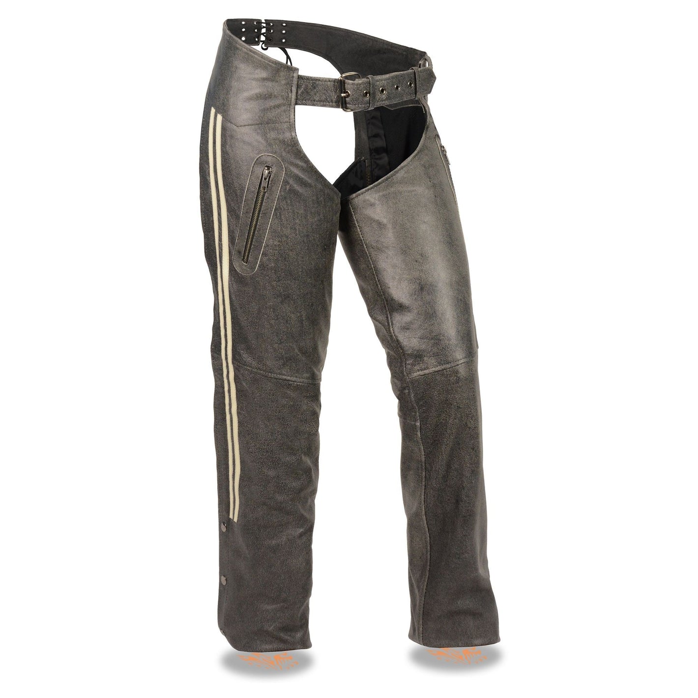 Women's Vintage Slate Chaps w/ Racing Stripes