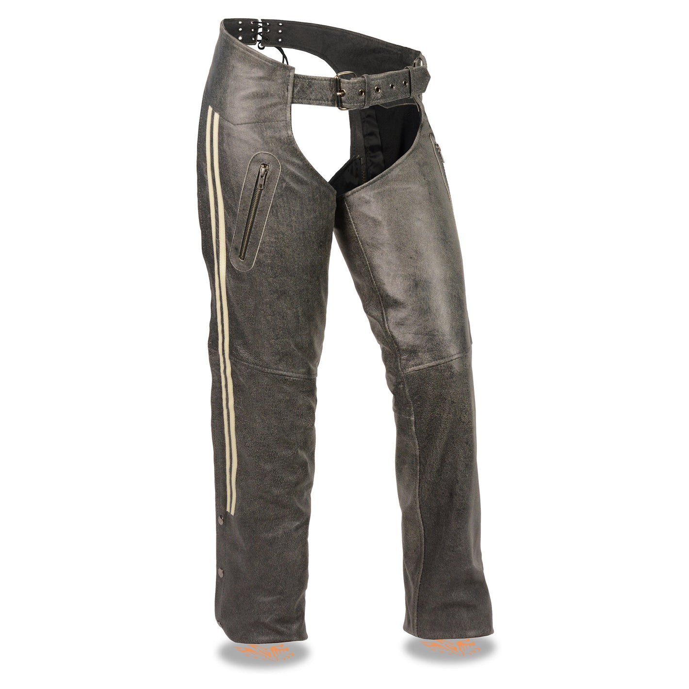Women's Vintage Slate Chaps w/ Racing Stripes