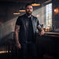 MMCC Men's Rocker Black Leather Motorcycle Vest - MMC30002 — image 2