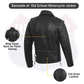 New Old School Police Style Motorcycle Leather Jacket 2 Ammo pocket #10205 Grey - HighwayLeather