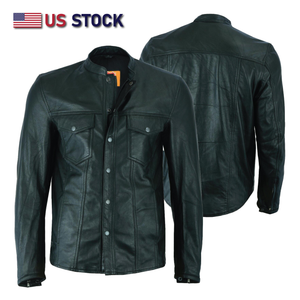 Highway Leather Long Sleeve Leather Shirt Club leather shirt LIGHTWEIGHT HL10499