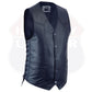 Dark Blue Knight Men Side Lace Leather Vest Club Color Gun # HL11614BORNLOSER