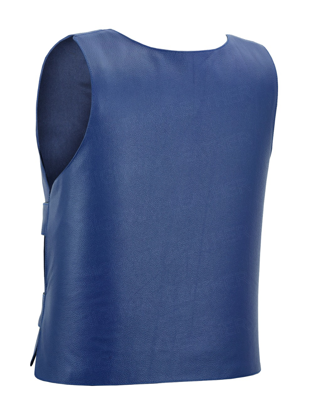 BLUE BULLET PROOF LEATHER VEST Shade # 48 - HighwayLeather