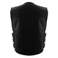 HL11645NKD NAKED Swat team style leather motorcycle vest - HighwayLeather