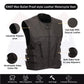 HL11645NKD NAKED Swat team style leather motorcycle vest - HighwayLeather