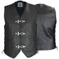 Highway Leather Heavy Metal Rocker Braid Waistcoat Motorcycle Vest SKU # HL11650