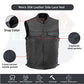 SOA Men's Leather Vest Anarchy Motorcycle Biker Club Concealed Carry Side Lace HL11685NKD