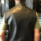 Outlaw Leather Club Vest Zipper/Snap Inside Gun Pockets - HighwayLeather