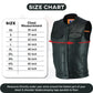 Outlaw Leather Club Vest Zipper/Snap Inside Gun Pockets