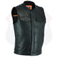 Outlaw Leather Club Vest Zipper/Snap - HighwayLeather