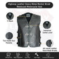 Heavy Metal Rocker Braid Waistcoat Motorcycle Vest SKU # HL11751