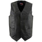 USA Leather 1201 Men's Black 'Club Style' Classic Original Leather Vest — image 6