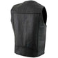 USA Leather 1201 Men's Black 'Club Style' Classic Original Leather Vest — image 8