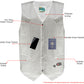 USA Leather 1201 Men's Black 'Club Style' Classic Original Leather Vest — image 2