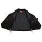 USA Leather 1204 Men's Black 'Dime' Classic Leather Ten Pocket Motorcycle Biker Vest with Side Laces — image 4
