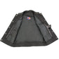 USA Leather 1205 Men's Black 'Combat Style' Motorcycle Biker Leather Vest — image 9