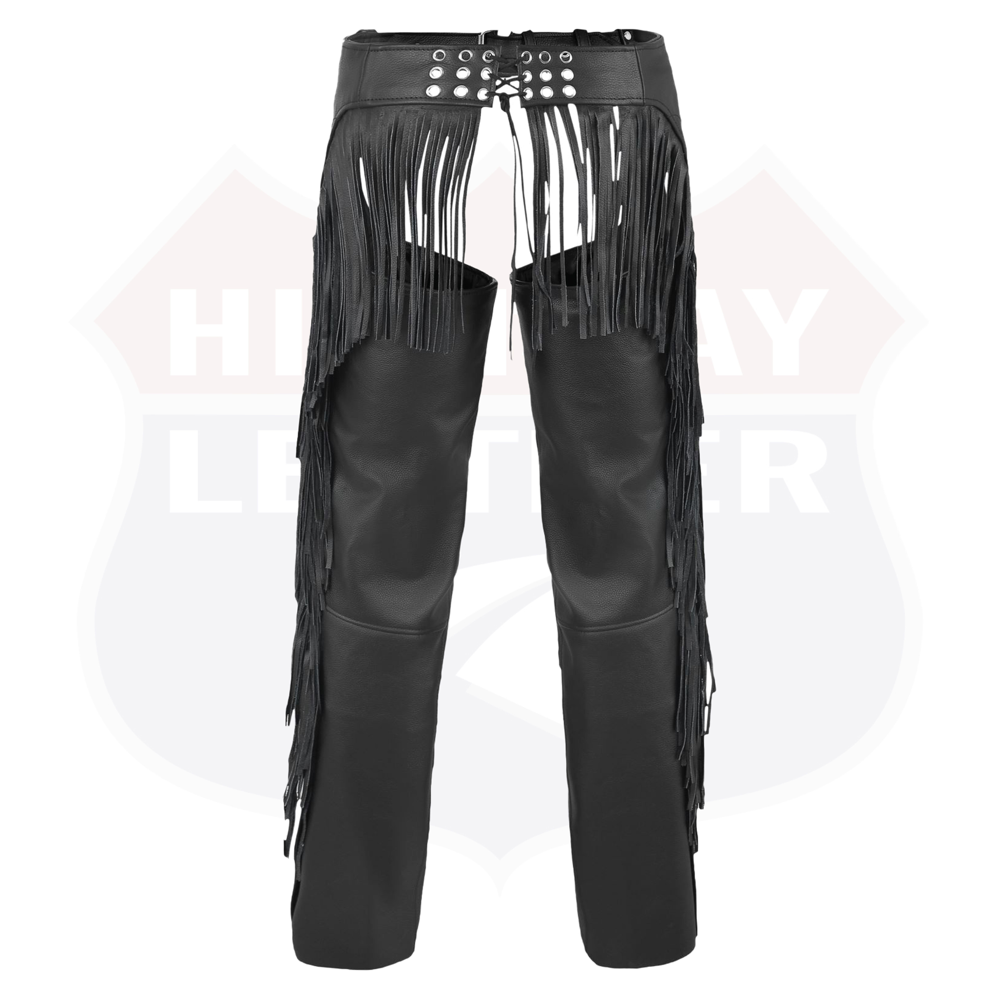 Tassel Chap Fringe Chaps Motorcycle Riding Bikers Chap Black #12800FRINGE - HighwayLeather