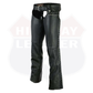 Hip Hugger Leather Chaps Stud Detailing Women Style