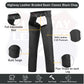 HL12800BRAIDED  Classic Black Braided Style Leather Motorcycle Chap for  Riding Easy Fit
