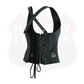 Corset Real Leather Steel Boned Strap Lacing Bustier