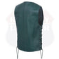 HL14501 Women's Side Lace Leather Vest - The Classic