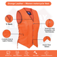 Orange Leather - Women motorcycle Vest Biker Club Concealed Carry 14501ORANGE