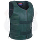 HL14945 Women Bullet Proof style Leather Motorcycle Vest-bikers Club