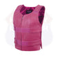 HL14945 Women Bullet Proof style Leather Motorcycle Vest-bikers Club