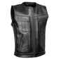 MMCC Men's Quick Draw Black Leather Motorcycle Vest - MMC30001 — image 13