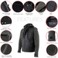 Milwaukee Leather LKM3785 Men's 2 in 1 Classic Black Premium Leather Motorcycle Hoodie Jacket w/ Convertible Vest — image 2