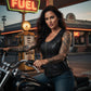 MMCC Women's Rave Black Leather Motorcycle Vest - MMC40000 - image 5