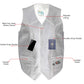 USA Leather 201 Men's Black 'Classy' Leather Motorcycle Rider Vest with Snap Button Closure — image 2