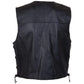 USA Leather 201L Men's Black Classic Leather Side Lace Vest — image 4