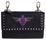 Hip bag purple tribal Heart - HighwayLeather