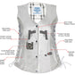 Milwaukee Leather LKL4710 Women's Black Premium Leather Motorcycle Biker Rider Vest w/ Snap Button Closure - image 2