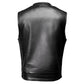 MMCC Men's Quick Draw Black Leather Motorcycle Vest - MMC30001 — image 16