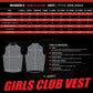 MMCC Women's Girls Club Black Leather Motorcycle Vest - MMC40005 - image 3