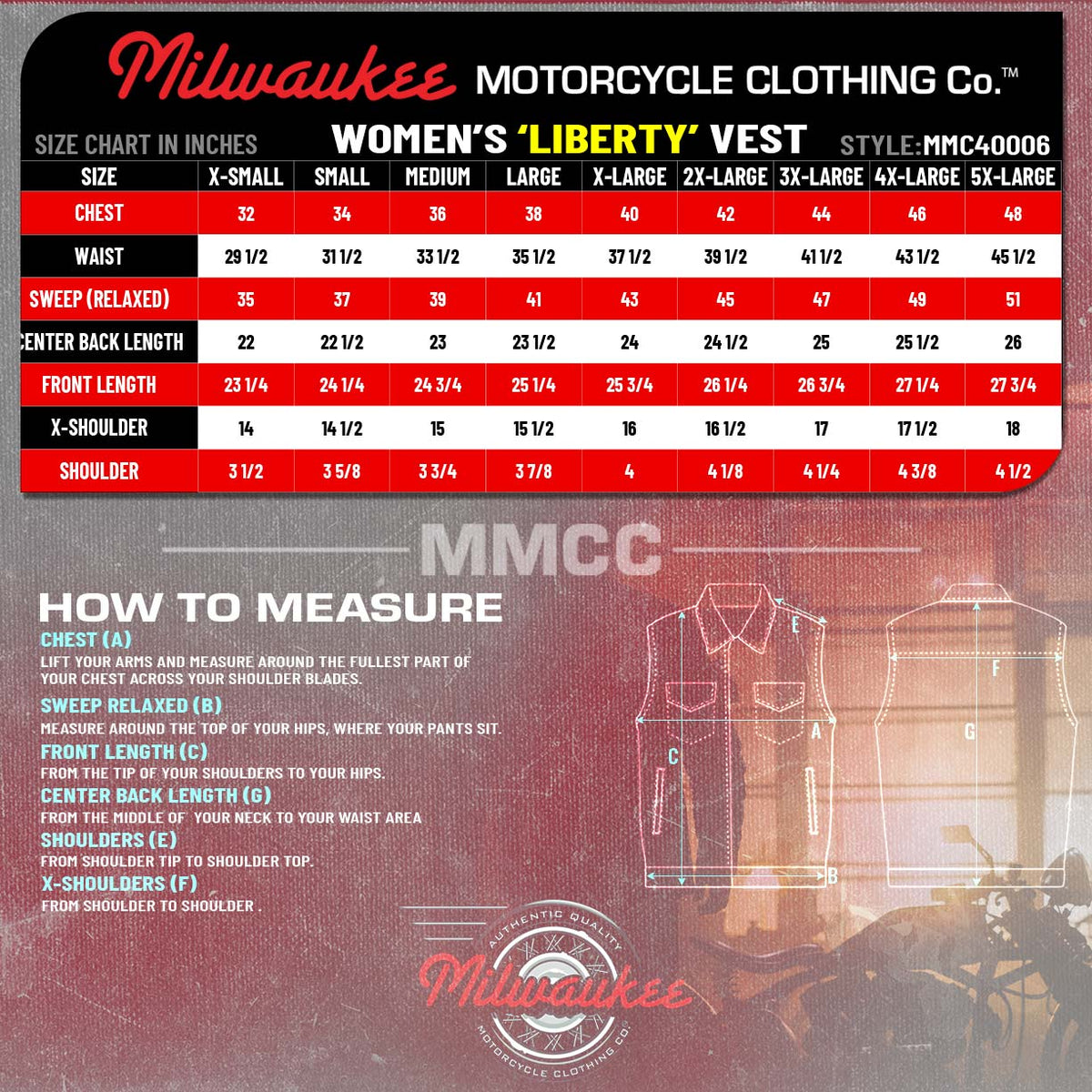 MMCC Women's Low Key Black Purple Leather Motorcycle Vest - MMC40006 - image 3