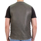 Hot Leathers VSM1041 Men's Rub-Off Grey 'Side Lace' Club Leather Vest — image 6