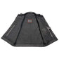 Club Vest CVM3710 Men’s Leather Black Open Neck Vest with Snap and Zip Front Closure — image 4