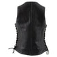 Milwaukee Leather LKL4711 Women's Black Premium Leather Motorcycle Vest with Side Lace Adjustment - image 8