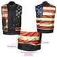 Milwaukee Leather LKM3782 Men's Classic Black Premium Leather Motorcycle Vest with USA Flag Liner — image 4