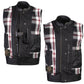Milwaukee Leather LKM3783 Men's Classic Black Leather Motorcycle Vest with Inside Flannel Liner — image 6