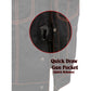 Milwaukee Leather MDM3037 Men’s Wrecker Club Vest – Black Denim & Leather, Diamond Quilt, Orange Stitch — image 5