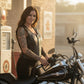 MMCC Women's Rave Black Leather Motorcycle Vest - MMC40000 - image 7
