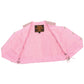 Milwaukee Leather SH2011LPNK Girls Pink Side-Lace Leather Vest