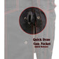 Milwaukee Leather MDM3036 Men’s Wrecker Club Vest – Black Denim & Leather, Diamond Quilt, Red Stitch — image 5
