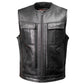 MMCC Men's Quick Draw Black Leather Motorcycle Vest - MMC30001 — image 15