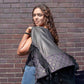 MMCC Women's Low Key Black Purple Leather Motorcycle Vest - MMC40006 - image 6