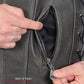 Hot Leathers VSM1041 Men's Rub-Off Grey 'Side Lace' Club Leather Vest — image 5
